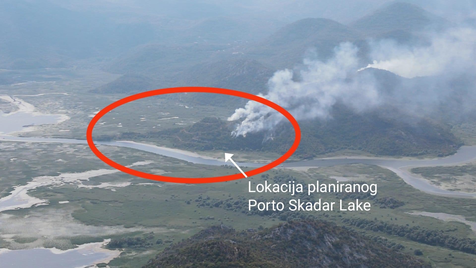 Slučanost ili ne: Požar buknuo na mjestu blokiranog projekta Porto Skadar Lake! (FOTO)