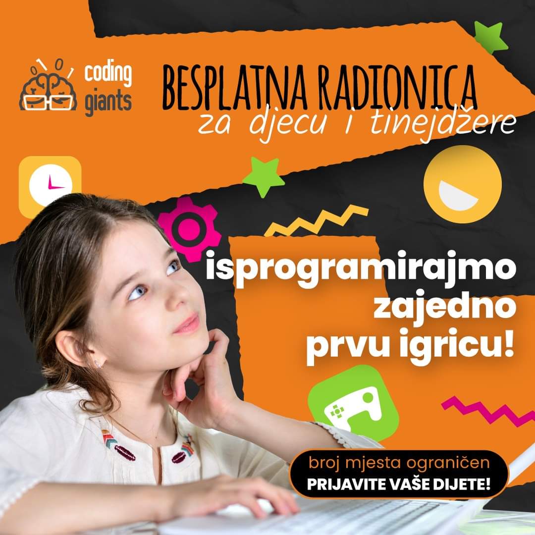 Škola progrmiranja Coding Giants organizuje besplatne online časove od 01. do 09. septembra