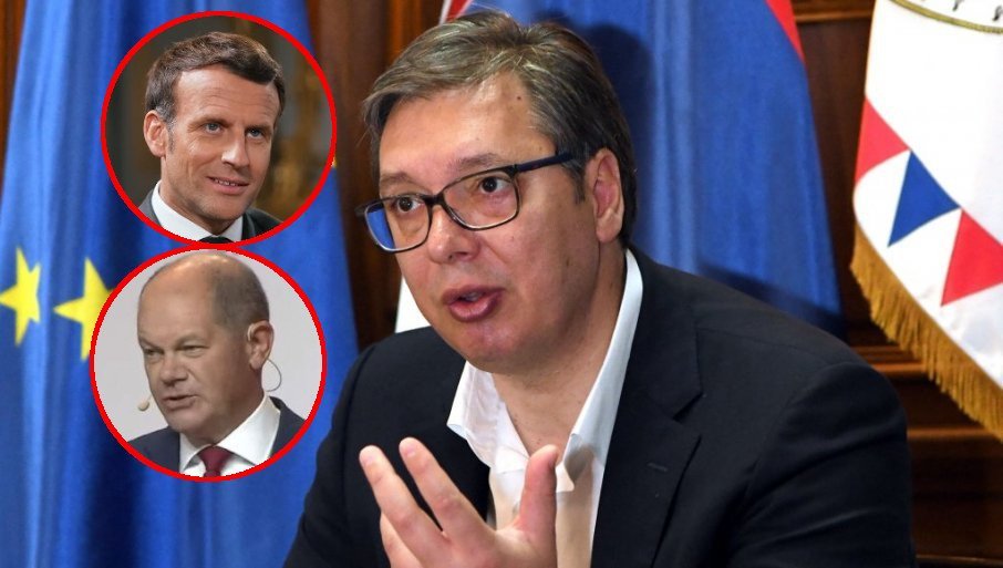 Zapad gubi strpljenje: Makron i Šolc traže od Vučića da konačno prizna lažnu državu Kosovo!