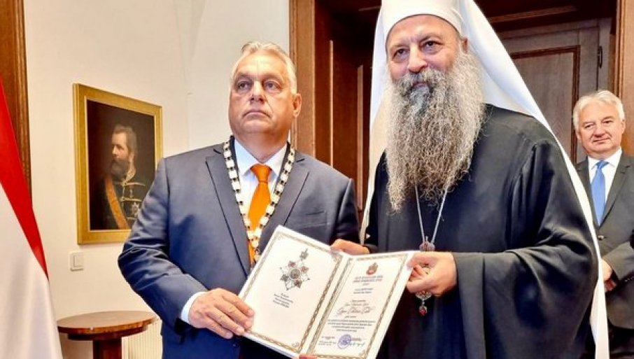 Za promovisanje hrišćanskih vrijednosti: Patrijarh Porfirije odlikovao Orbana Orden Svetog Save prvog stepena!
