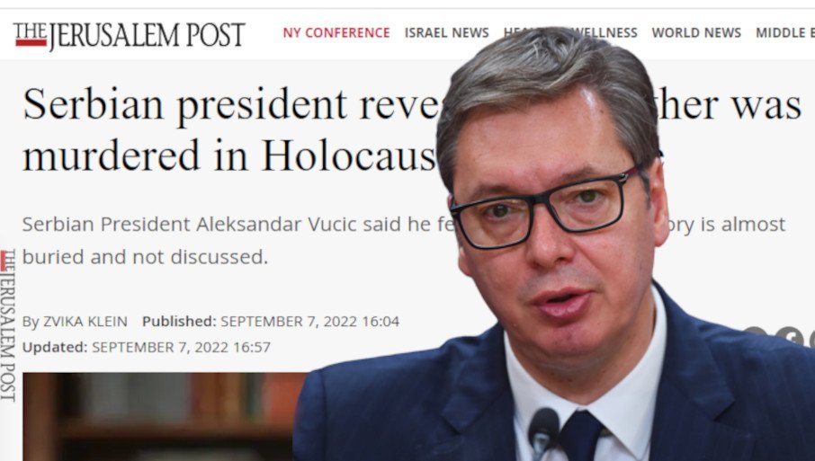 Vučić za „Jerusalem post“: Moj otac je rođen u Srbiji jer su mu Hrvati ubili oca, postoje neki spiskovi da je ubijen u Jasenovcu