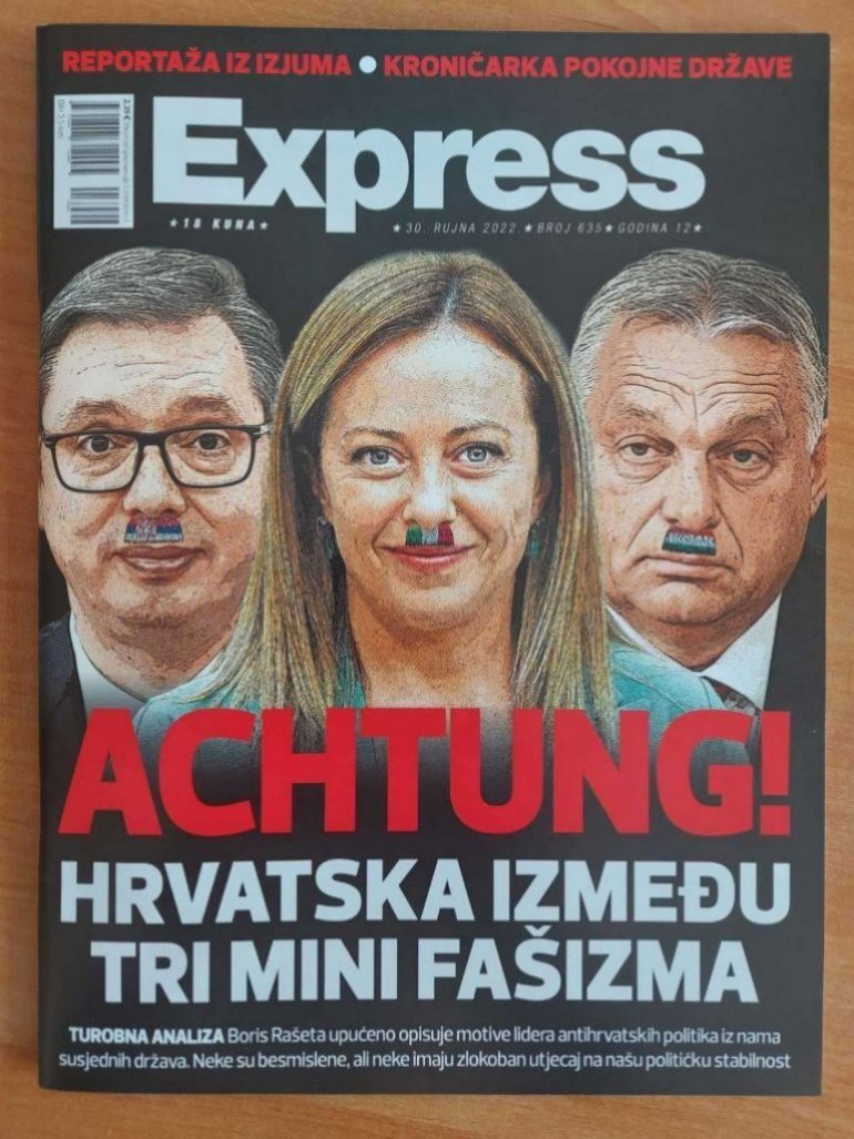 Poslanici SNS reagovali povodom sramne naslovnice hrvatskog lista: Od susjeda im samo Milo ne smeta