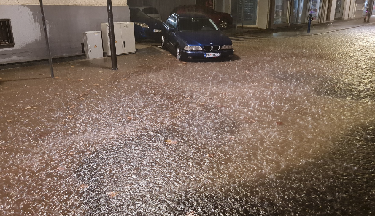 Kiša potopila Podgoricu: Glavni grad Crne Gore pod vodom (FOTO/VIDEO)