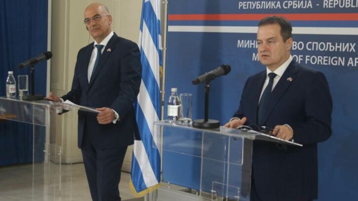 Dačić i Dendijas potvrdili međusobnu podršku očuvanju teritorijalnog integriteta i suvereniteta Srbije i Grčke