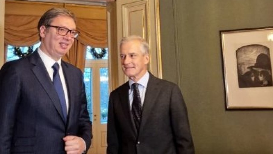 Vučić sa premijerom Norveške: Razmotrili planove o bilateralnoj i ekonomskoj saradnji