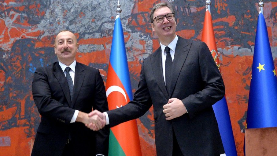 Vučić se sastao sa Alijevim u Predsjedničkoj palati u Bakuu