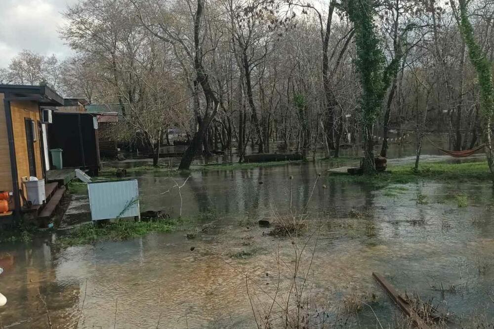 Poplave na ušću rijeke Bojane