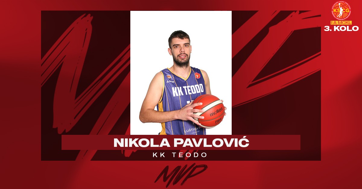 Nikola Pavlović najkorisniji košarkaš 7. kola Prve A lige