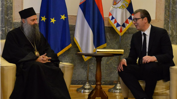 Vučić se sinoć sastao sa Patrijarhom Porfirijem