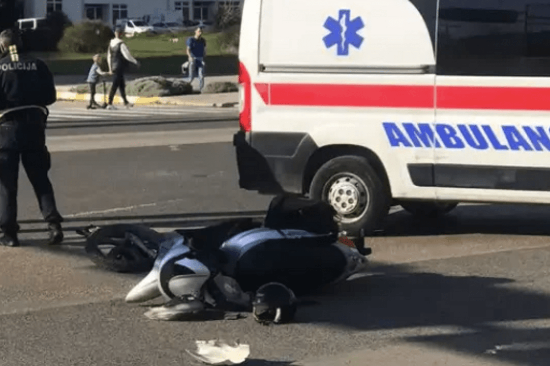 Udes u Baru, motociklista povrijeđen