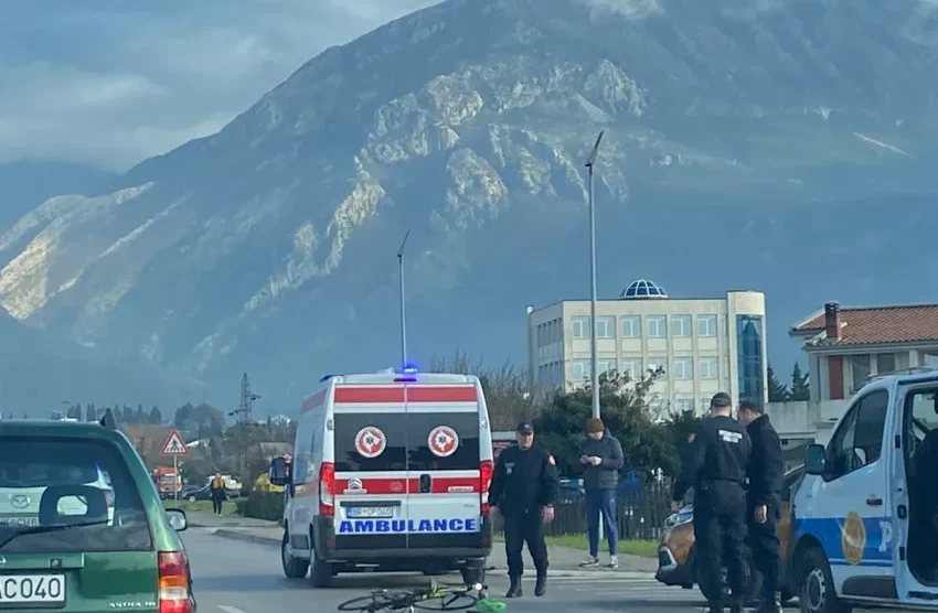 Saobraćajna nezgoda u Baru, povrijeđena biciklistkinja
