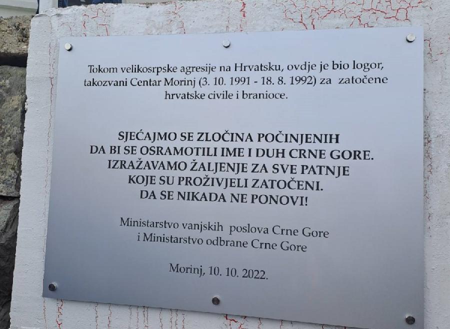 Morinj: Udruženje boraca tvrdi da Vojska sprječava uklanjanje ploče u Morinju