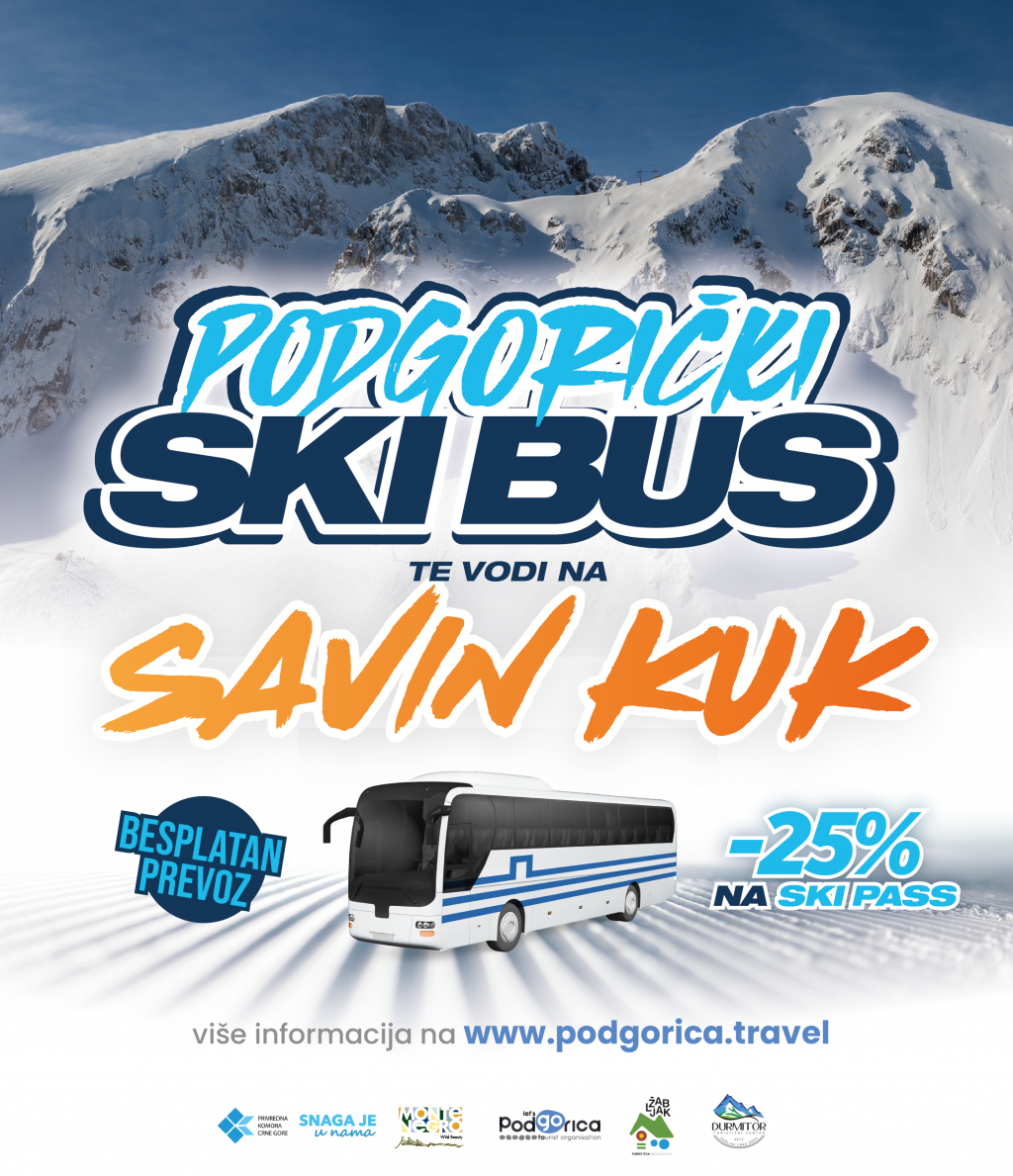 Za ljubitelje snijega: Besplatan prevoz od Podgorice do Žabljaka