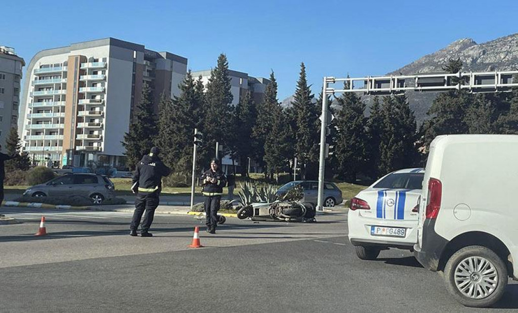 Motociklista povrijeđen u udesu u Baru