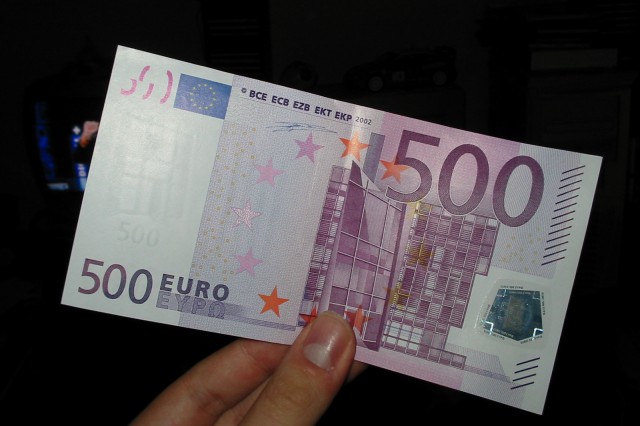 Za četiri godine otkrivena 41 falsifikovana novčanica od 500 eura