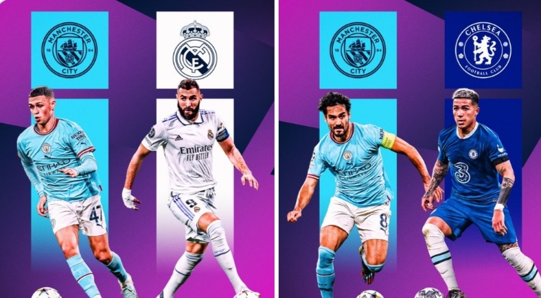 Četvrtfinale Lige šampiona: Kao A i B divizija, derbi Siti – Bajern