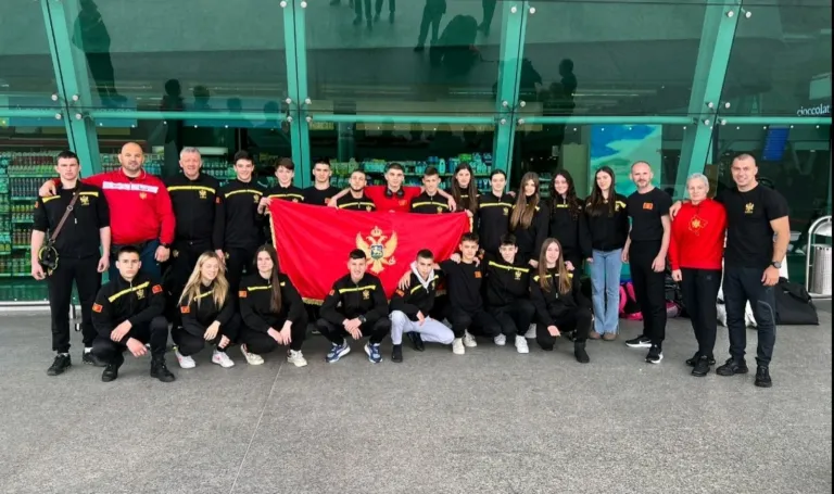 Džiu džicu reprezentacija Crne Gore otputovala u Francusku na Evropsko prvenstvo