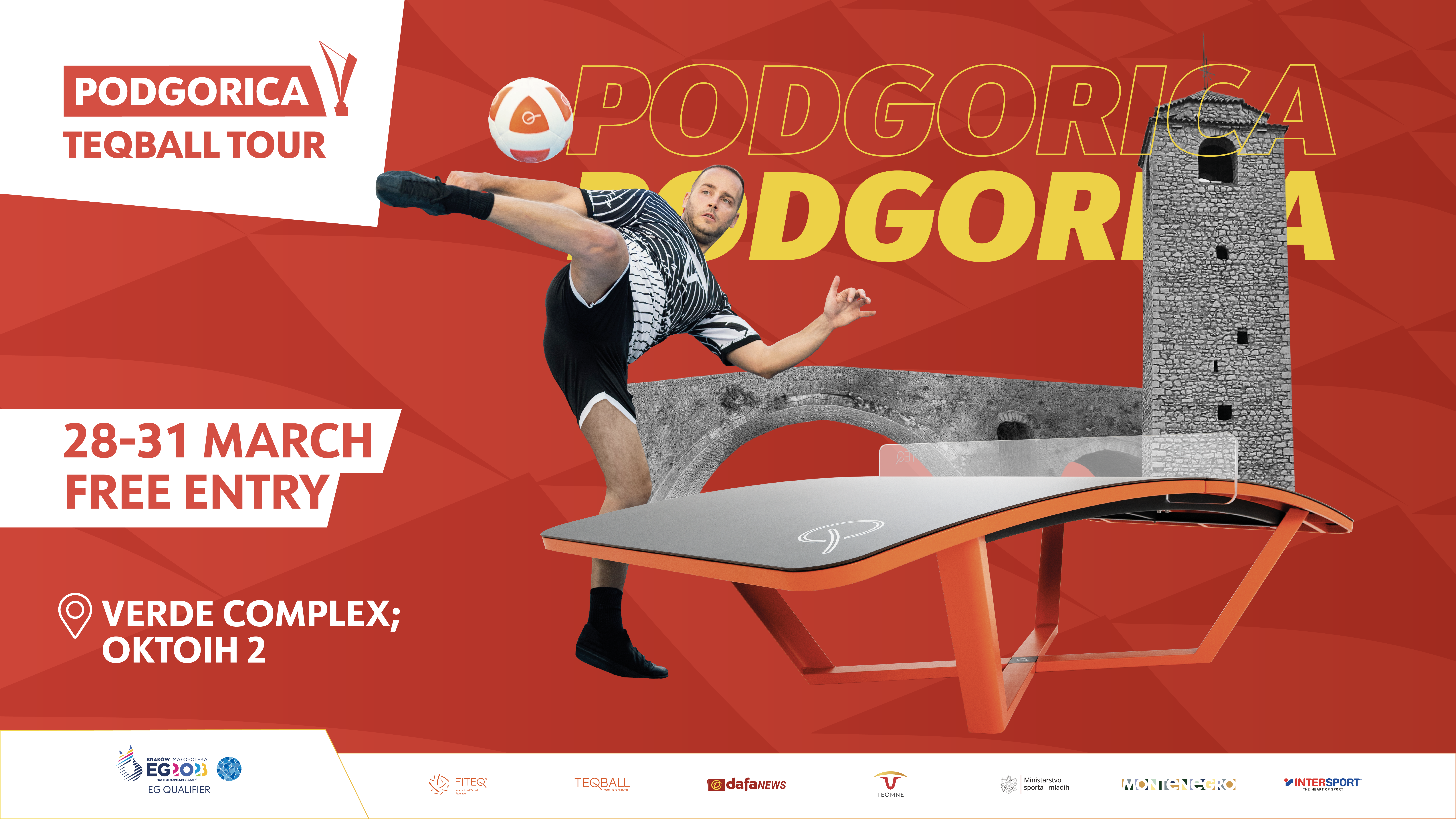 Podgorica domaćin turnira elitne Evropske tekbol turneje