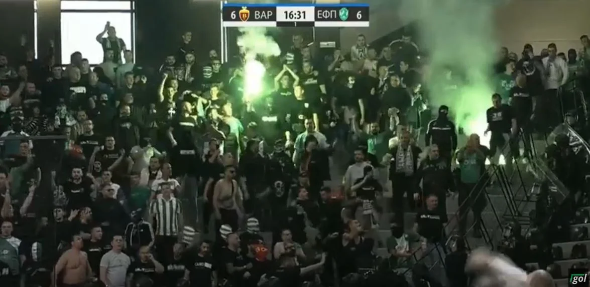 Nezapamćen haos na derbiju skopskog Vardara i Pelistera iz Bitolja (VIDEO)
