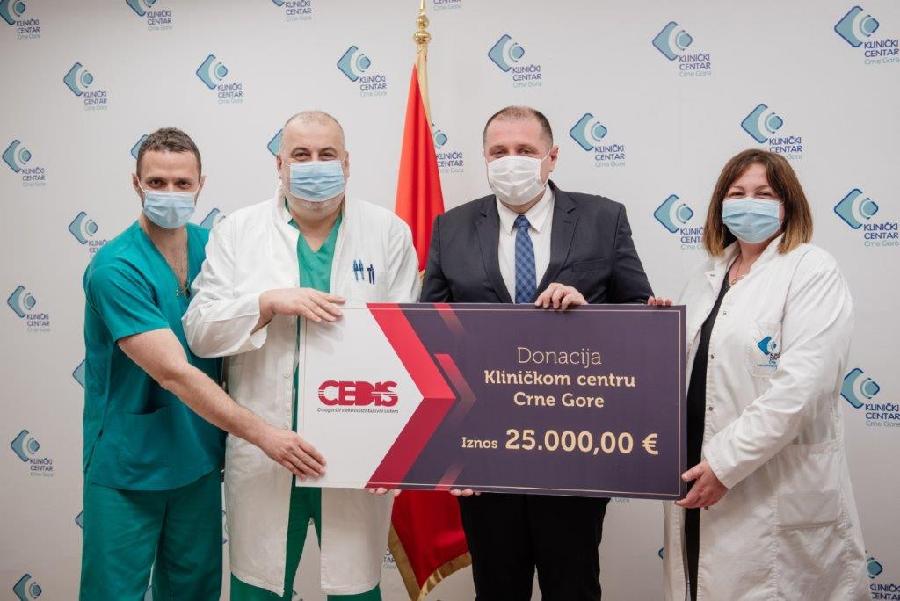 KCCG dobio 25.000 eura za obnovu Klinike za neurologiju