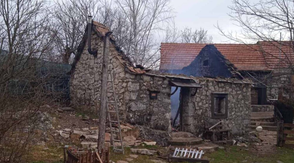 Nikšić: U požaru izgorjela kuća