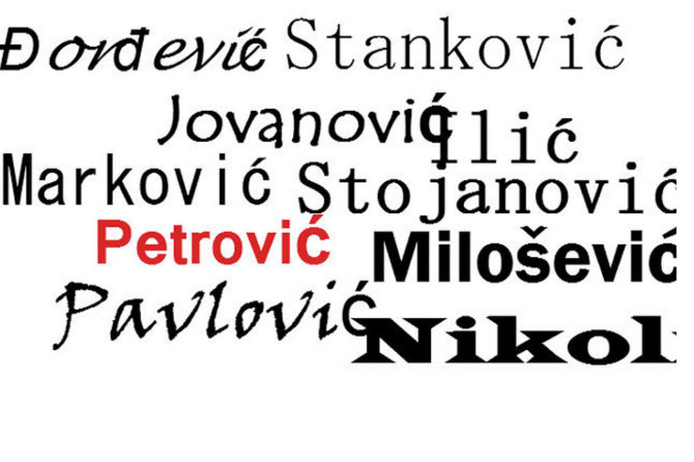 Najčešća prezimena u Srbiji,Hrvatskoj,Albaniji