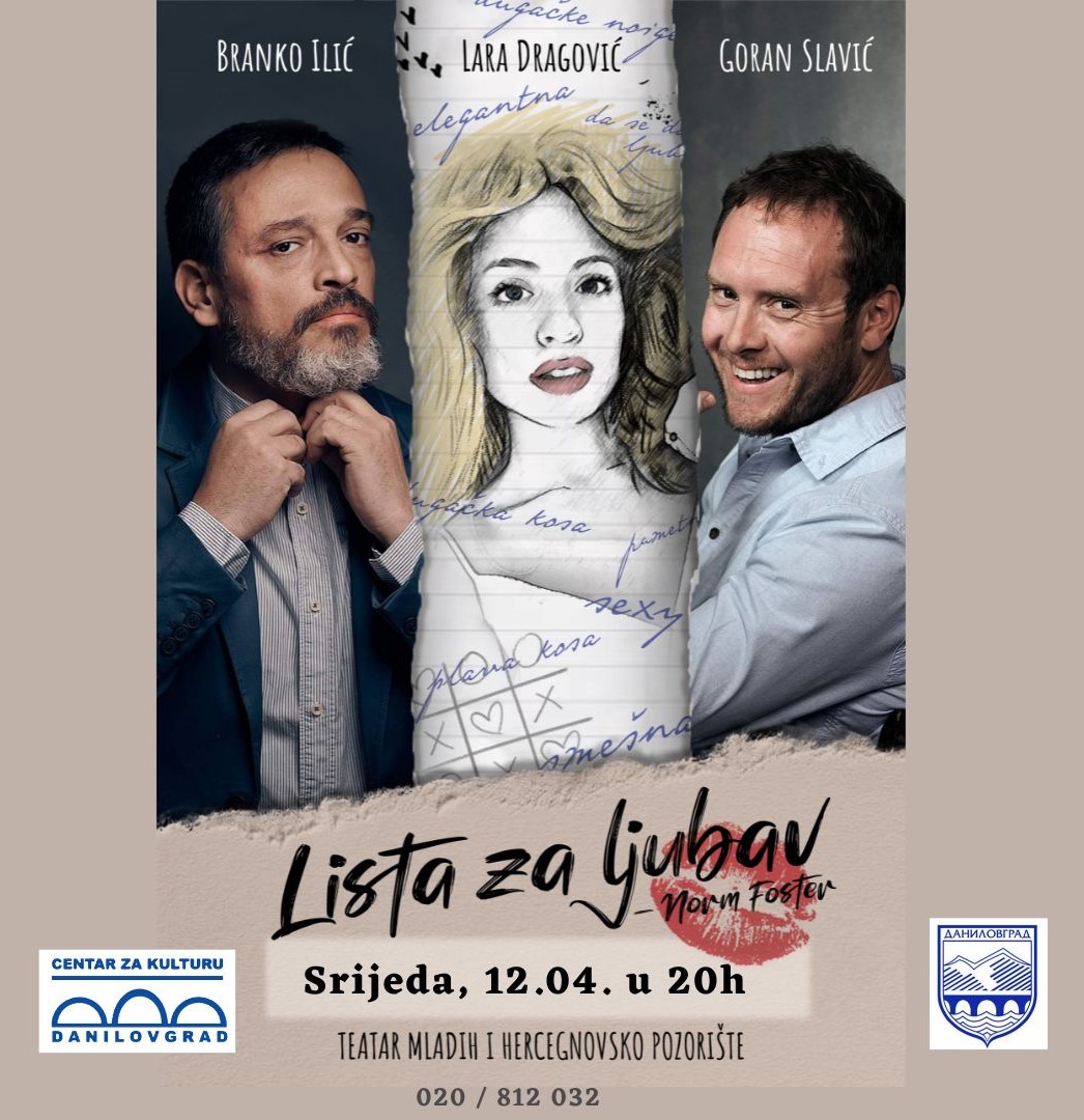Komedija „Lista za ljubav“ u Danilovgradu