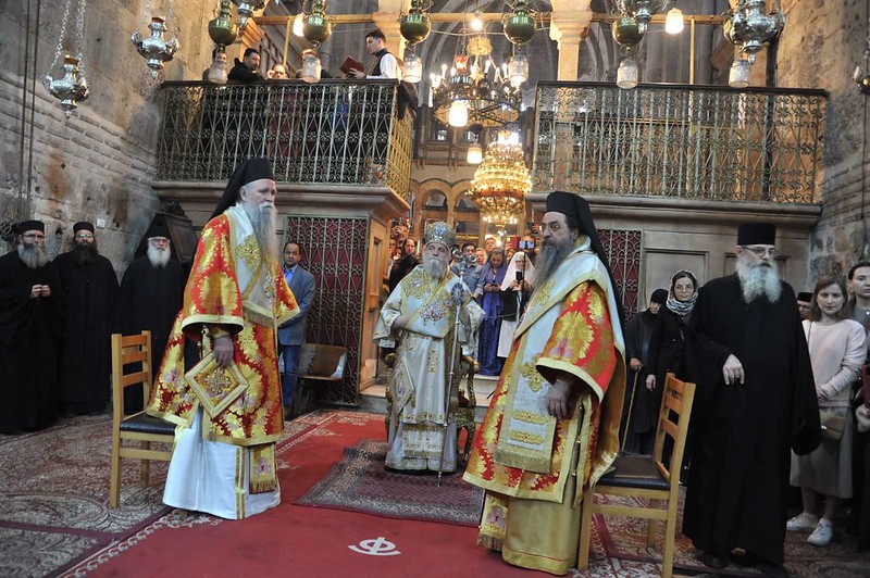 Mitropolit Joanikije sasluživao na liturgiji u hramu Groba Gospodnjeg u Jerusalimu