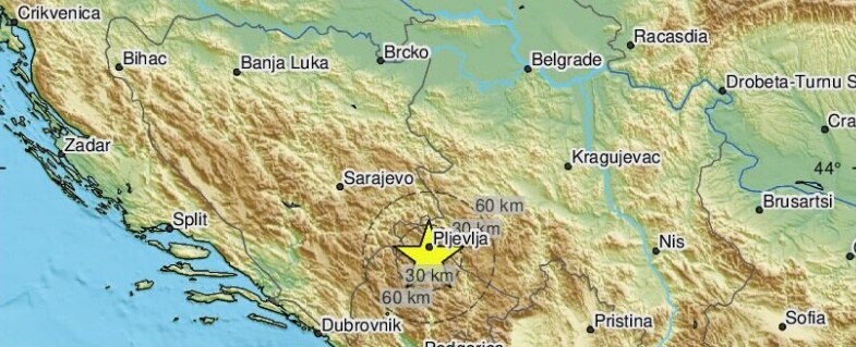 Kod Žabljaka registrovan zemljotres
