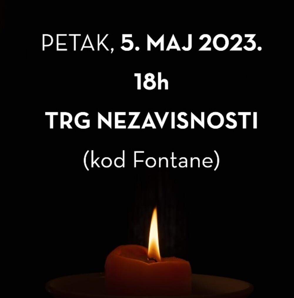 Podgorica uz Beograd, odavanje počasti žrtvama tragedije u Beogradu na Trgu nezavisnosti