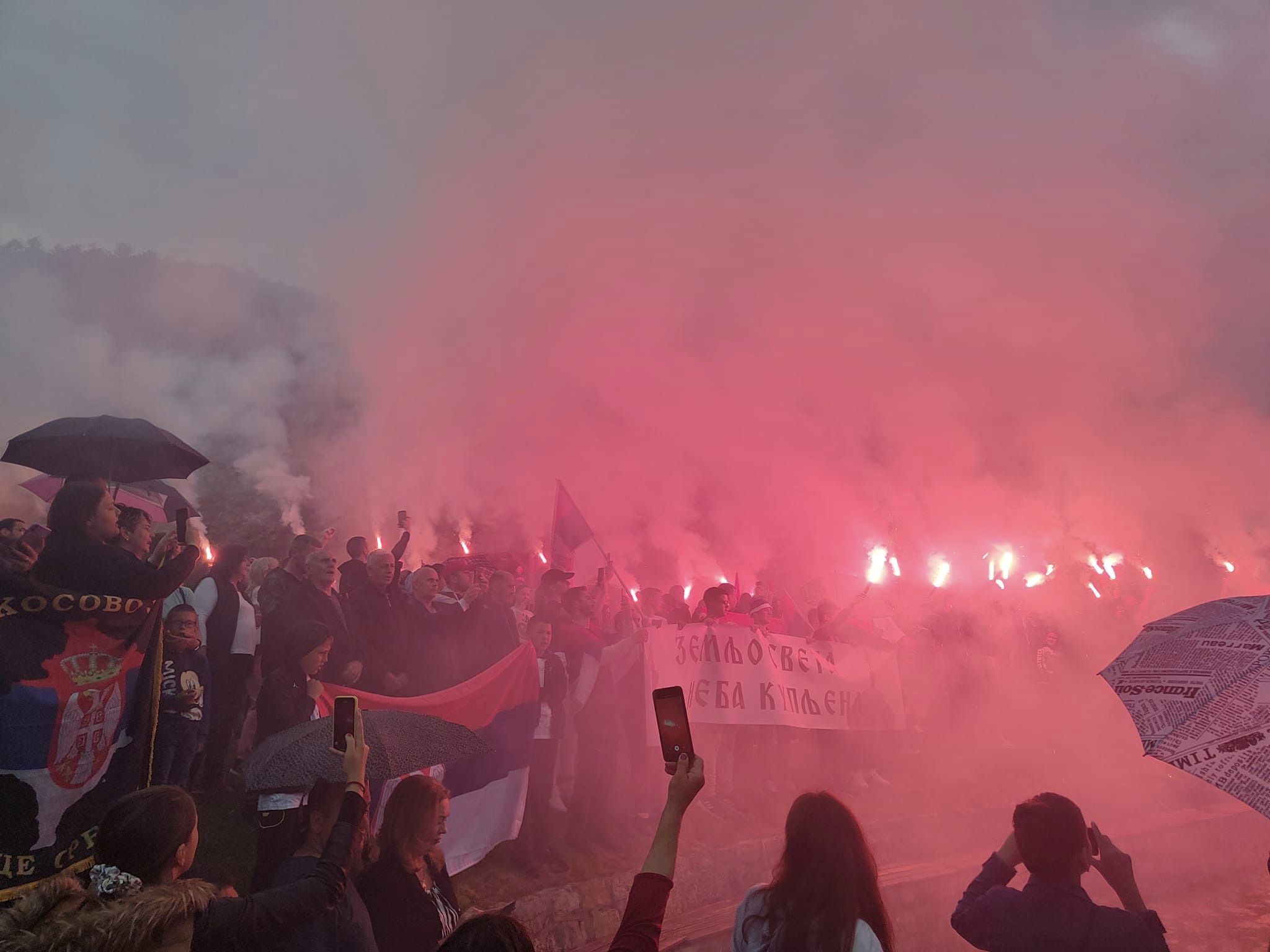 Berane: Organizovan protesni skup u znak podrške Srbima Kosovu i Metohiji