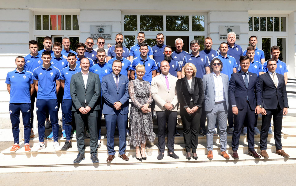 Prijem za fudbalere Budućnosti u Glavnom gradu