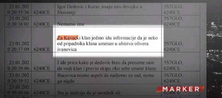 „Kavački klan“ umiješan u ubistvo Olivera Ivanovića? Tužilaštvo Srbije provjerava prepisku Milovića i Jovanovića