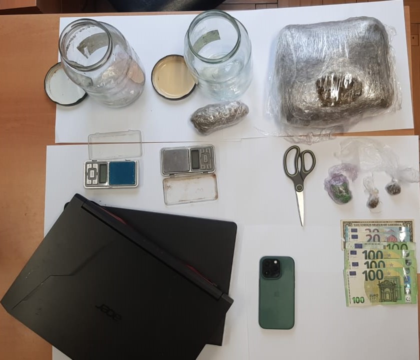 Uhapšen Danilovgrađanin, pronađeno više od kilogram marihuane