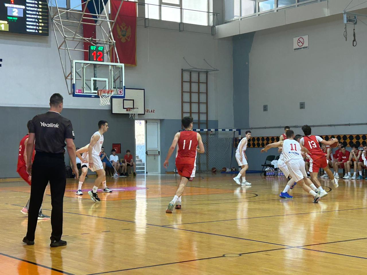Mladi crnogorski košarkaši poraženi od Hrvatske