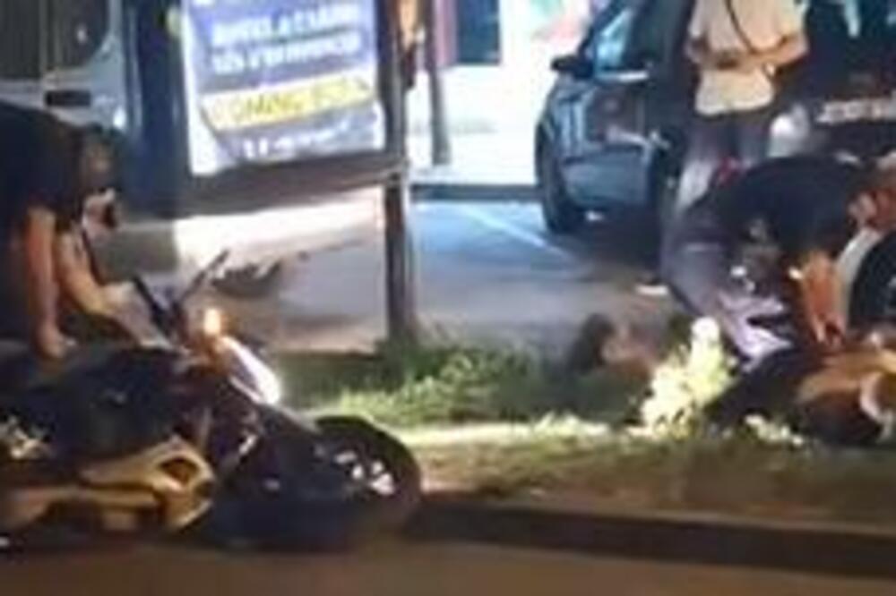 Budva – Motociklista oborio policajca zbog brze vožnje