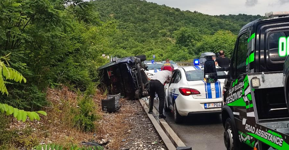 Udes na putu Podgorica – Cetinje