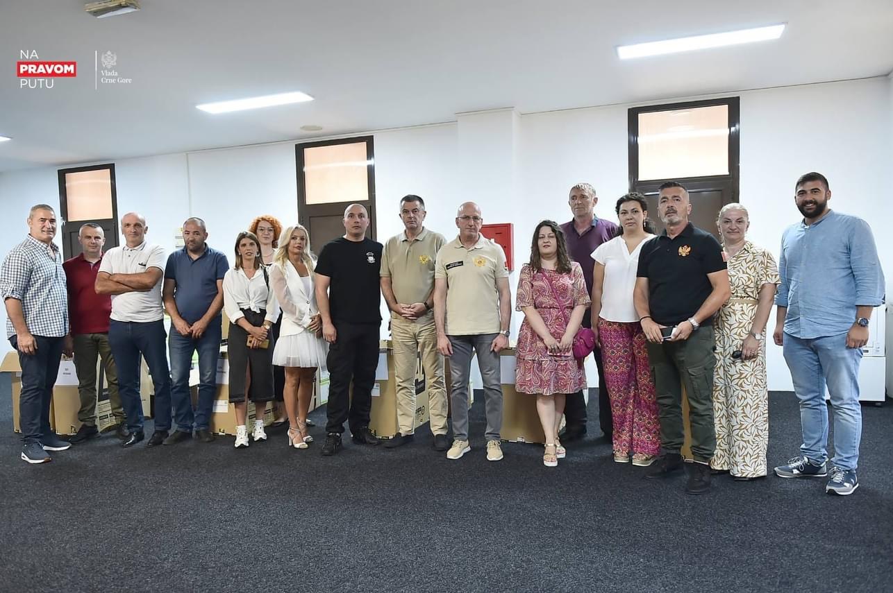 Uz podršku EU ojačani kapaciteti službi zaštite i spašavanja u 5 manje razvijenih opština u Crnoj Gori