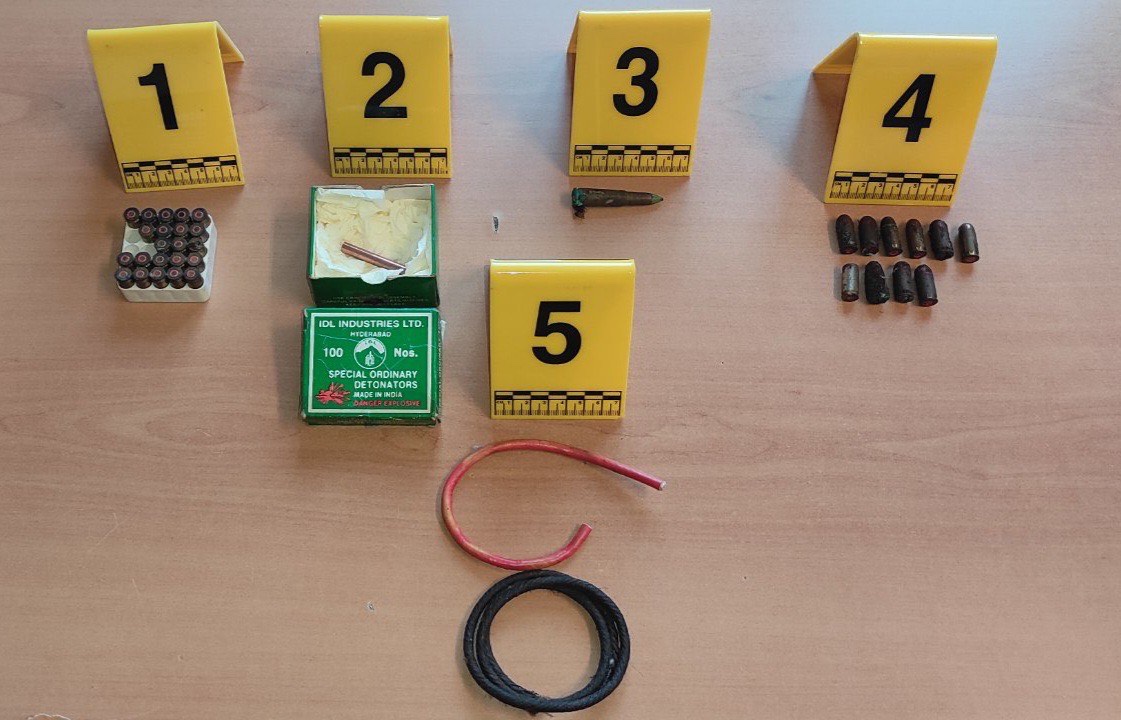 Danilovgrad: Uhapšena jedna osoba, pronađena municija, štapini i detonatorska kapisla