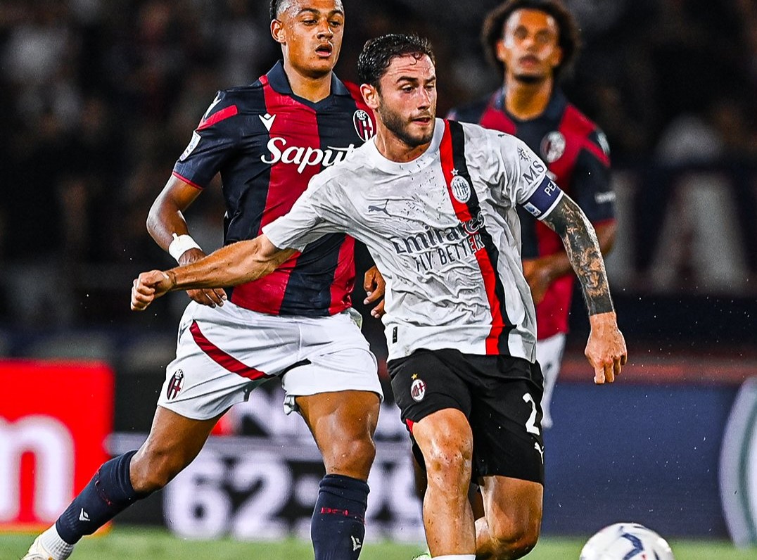 Milan rutinski kroz Bolonju, povratnički remi Kaljarija