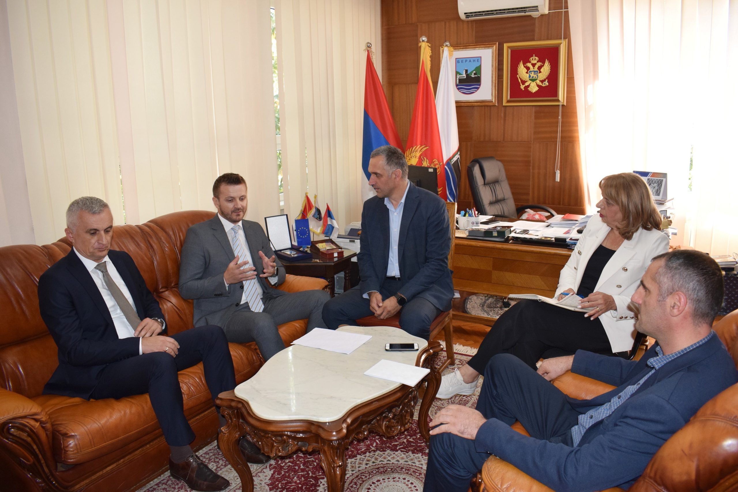 Dukaj se sastao sa predsjednikom Opštine Berane Vukom Todorovićem