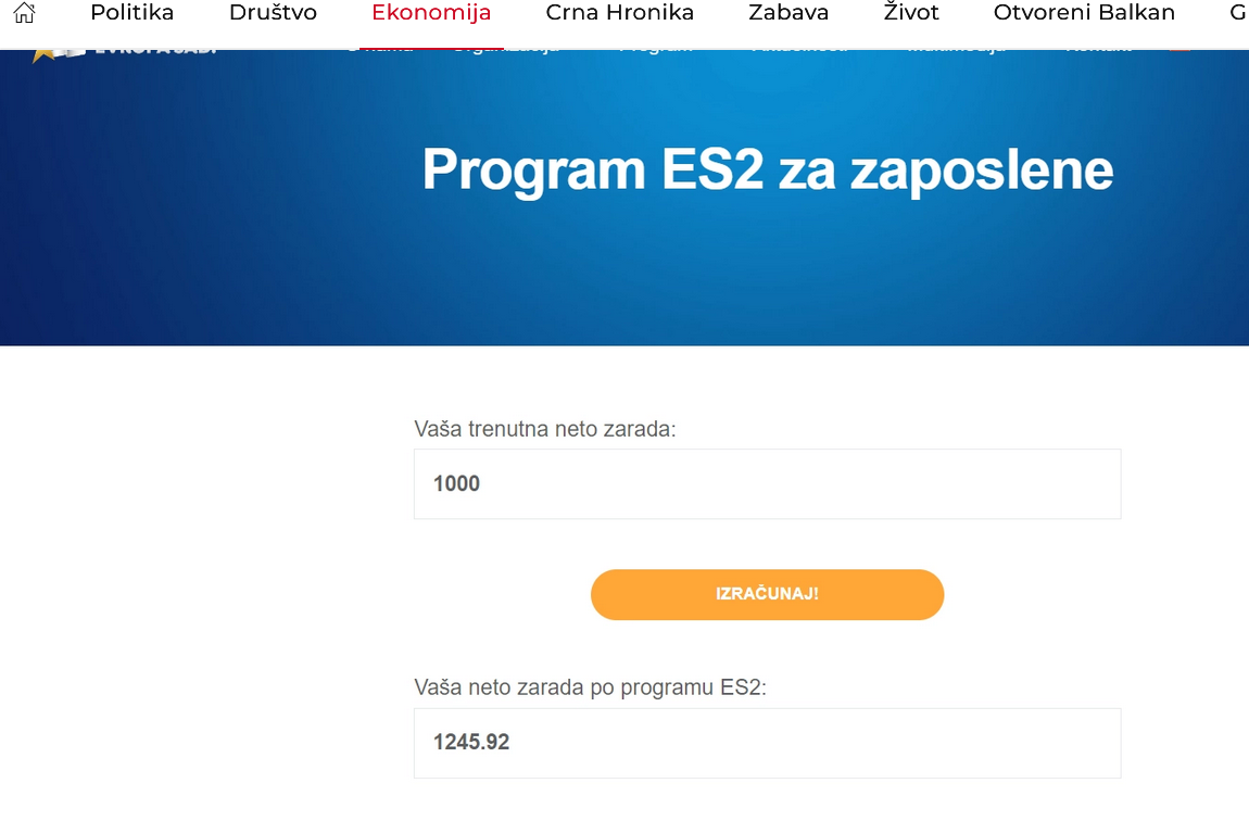 Zašto sam protiv programa Evropa sad 2?