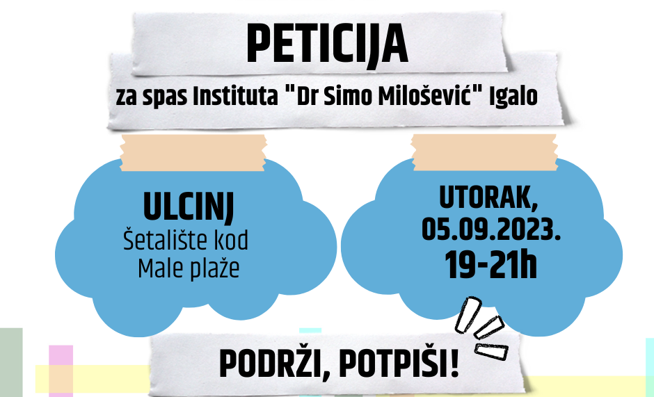 Ulcinj: Peticija za spas Instituta “Dr Simo Milošević”