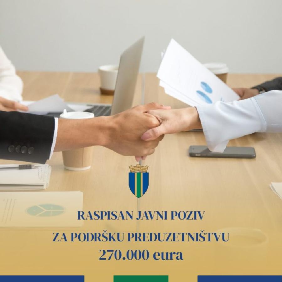 Za podršku preduzetništvu 270 hiljada evra