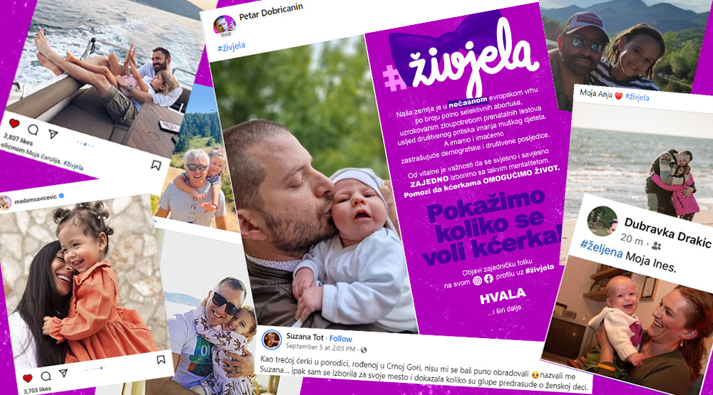 „Pokažimo koliko se voli kćerka“: Velika podrška akciji „Živjela“