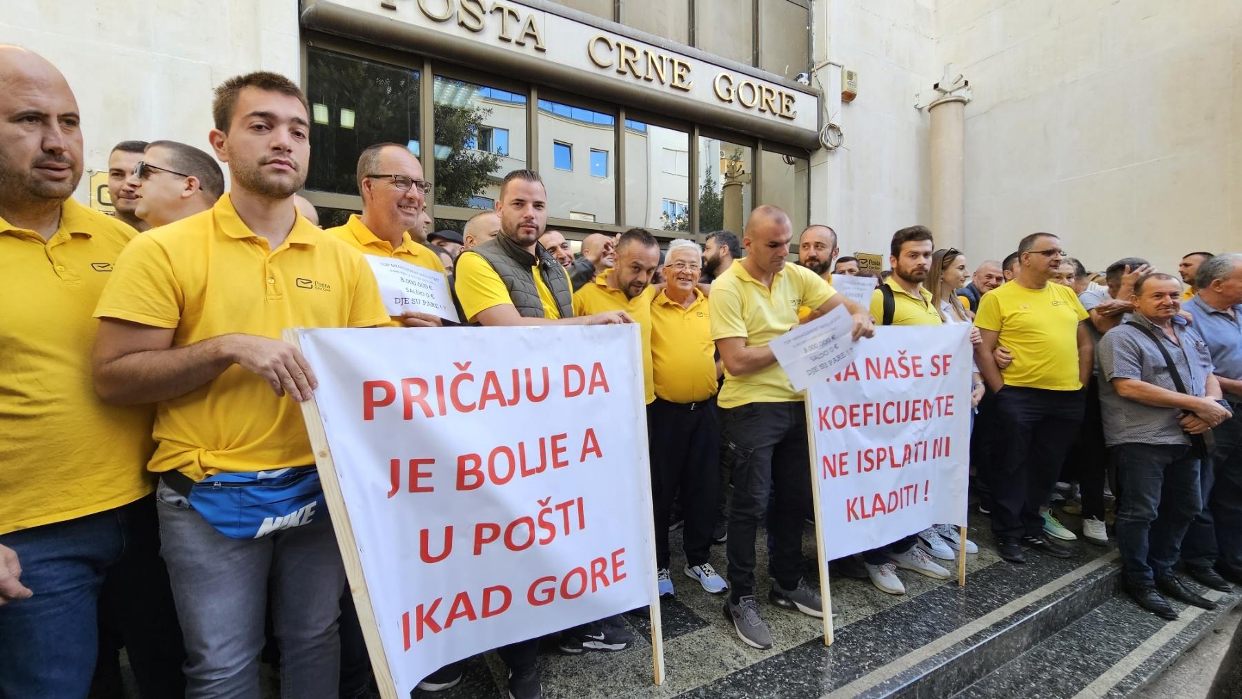 Počeo generalni štrajk 486 radnika Pošte