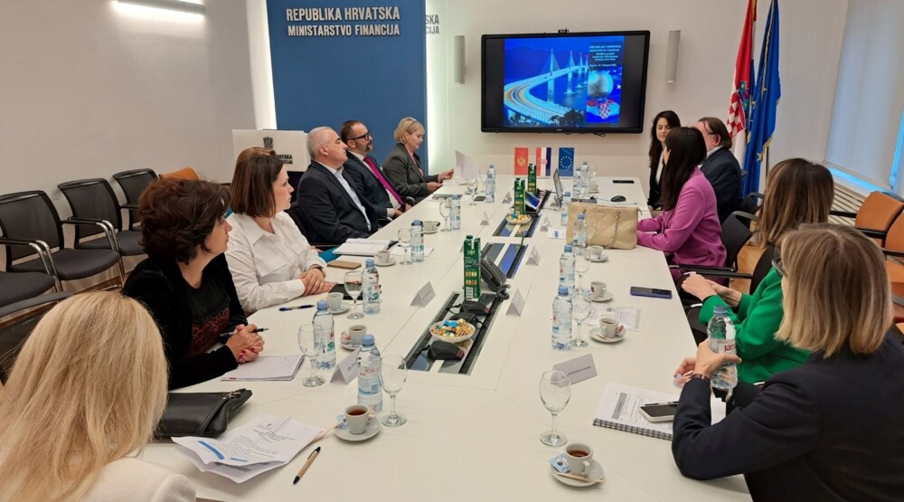 Predstavnici Ministarstva finansija sa hrvatskim kolegama razmijenjuju iskustva iz oblasti trezorskog poslovanja