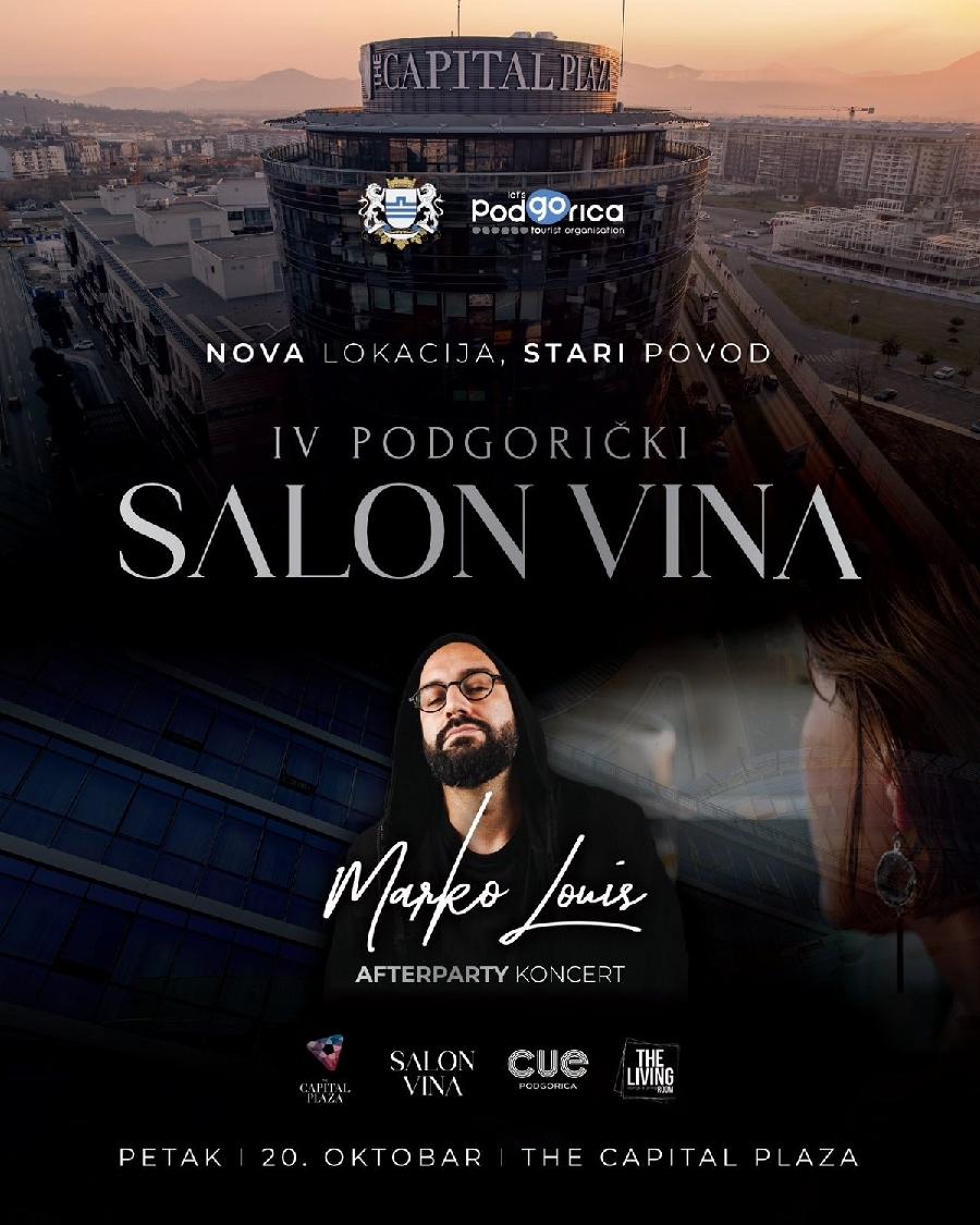 Podgorički salon vina uz koncert Marka Louisa