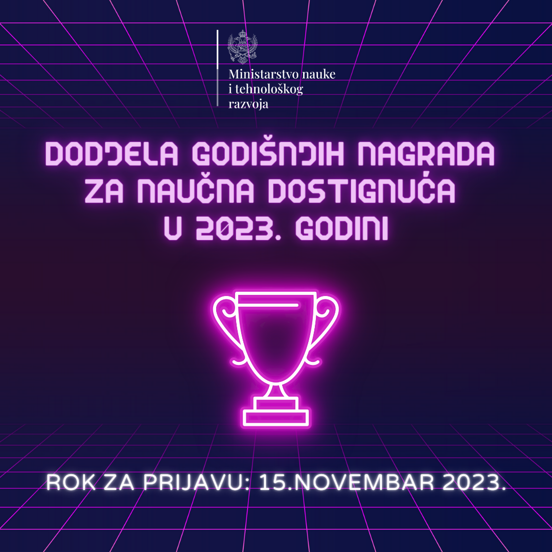 Novčane nagrade za naučna dostignuća i inovativna rješenja u 2023. godini