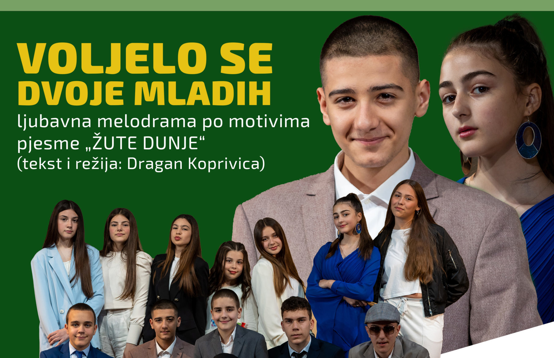 KIC „Budo Tomović“: Melodrama “Voljelo se dvoje mladih” sjutra veče na velikoj sceni